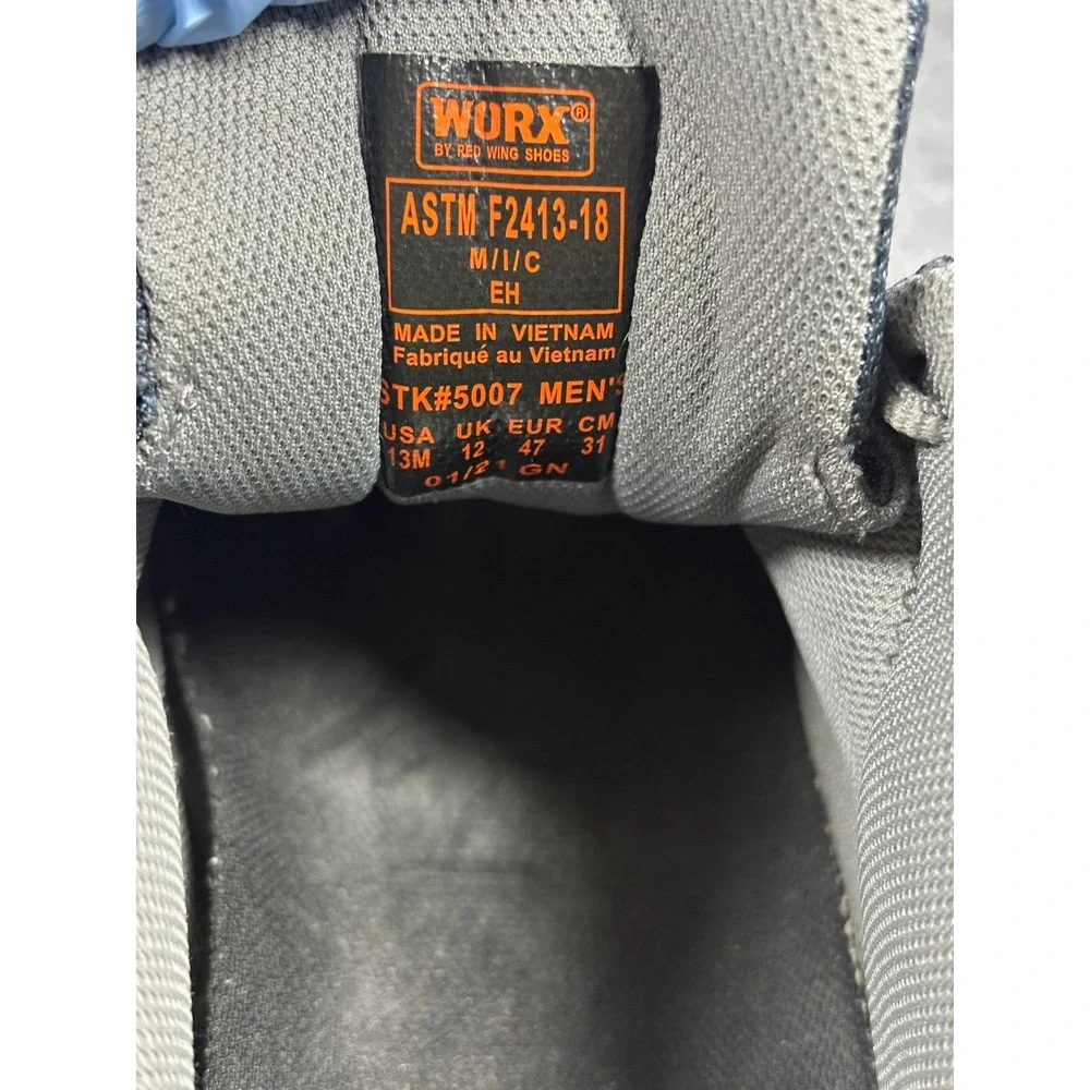 Worx STK#5007 Safety Toe Work Shoes‎ 13M Gray Steel Toe EH Rated